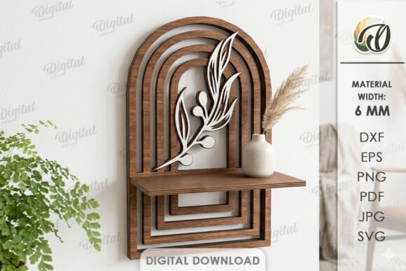 3D Decorative Shelf Laser Cut