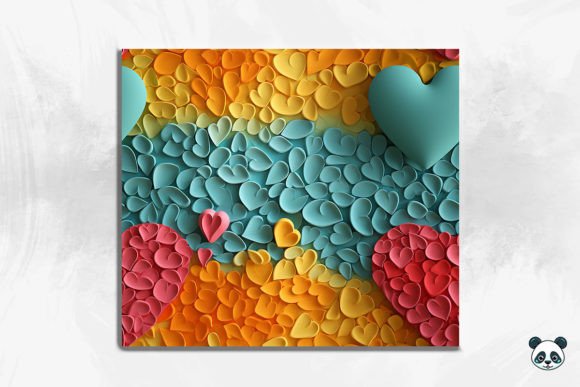 3D Hearts Seamless Pattern: A Strategic Asset for Brand Differentiation and Visual Identity