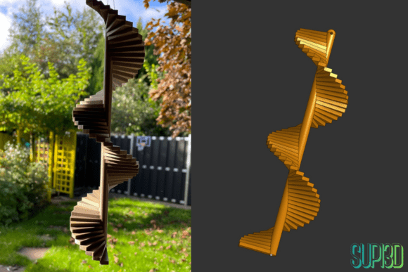 3D Wind Spinner V3 STL 3MF