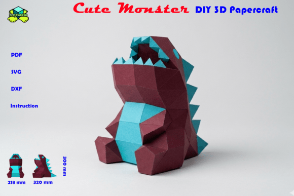 Cute Monster DIY 3D Papercraft