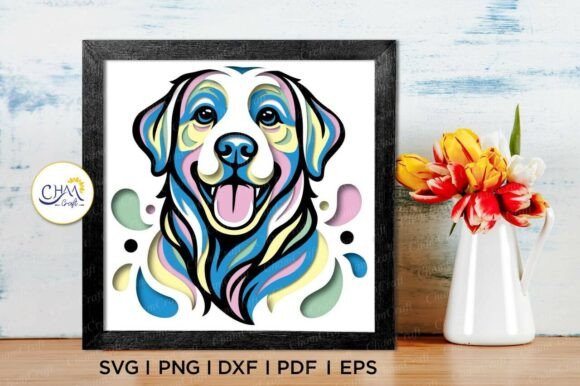 Evaluating the 3D Labrador Retriever Shadow Box SVG for Layered Paper Crafts