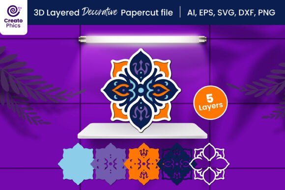 Evaluating the 3D Layered Papercut Decorative Mandala for Home Décor and Crafting