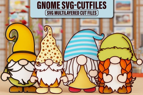 Gnome 3d SVG Laser Cutting BUNDLE