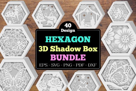 Hexagon 3D Shadow Box Bundle: A Comprehensive Guide to Layered Paper Engineering