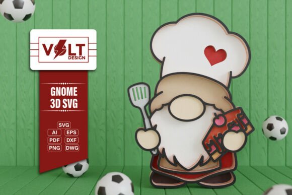 Mastering the Craft: How the Cook Gnome 3D SVG Multilayered Cut Redefines Modern Papercut Artistry
