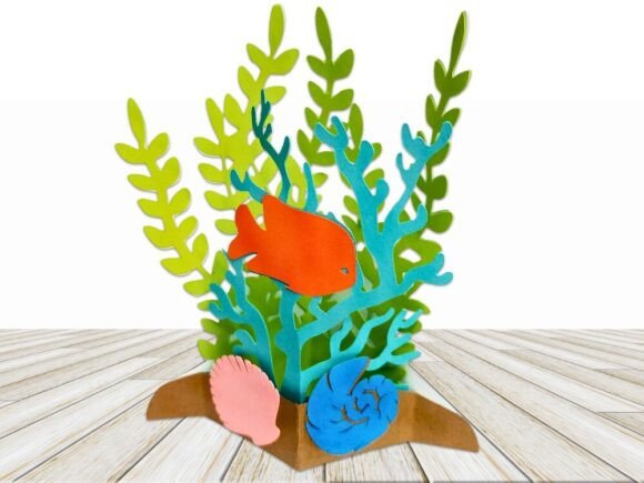 Ocean Bouquet 3D Card