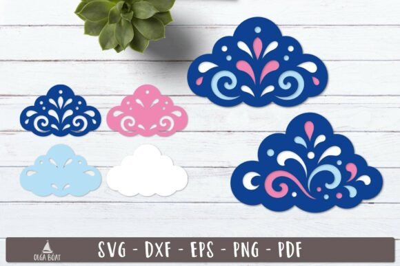 The Rise of the 3d Decorative Cloud SVG Layered Design in Modern Craftsmanship